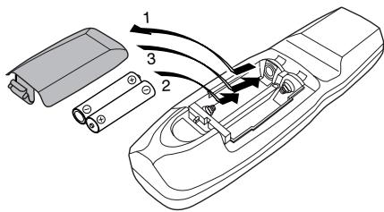 YAMAHA LPX-510 - Insertion et durée de vie des piles - 2
