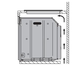 SMEG PV175S2 - Sur le compartment d'encastrement du four - 1