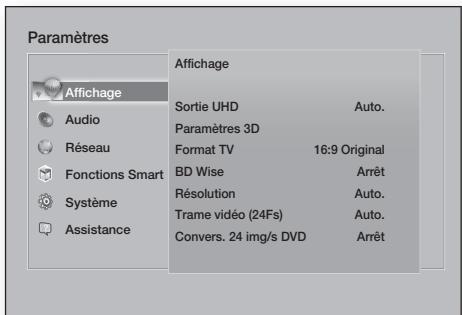 SAMSUNG HT-F9750W - Acceder à l'écran Paramètres - 1