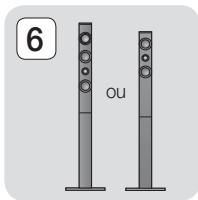 SAMSUNG HT-F9750W - Installation des enceintes sur le pied type Tallboy - 6