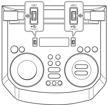 LG XBOOM-ON7 - Raccordement d'un périphérique USB - 1