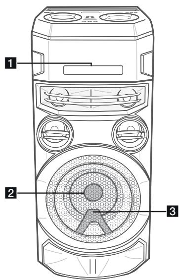 LG XBOOM-ON7 - Panneau avant / Panneau arrêté - 1