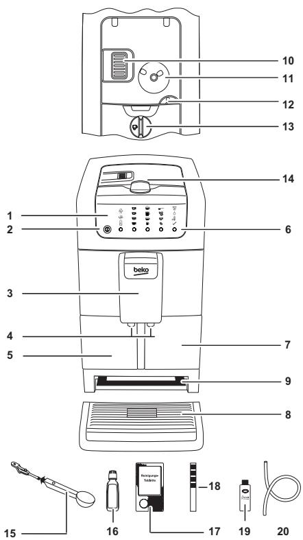 BEKO CEG7425B - Vue d'ensemble - 1