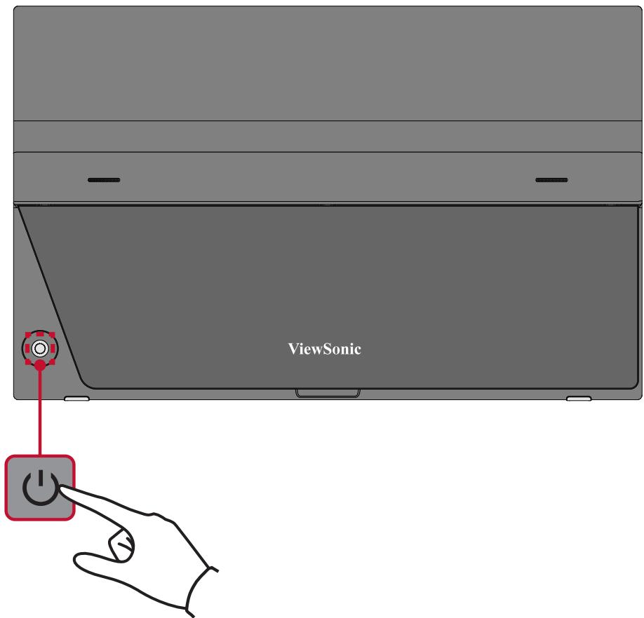 VIEWSONIC TD1655 - Allumer et éteindre l'appareil - 1