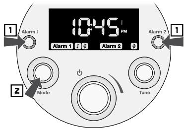 BOSTON ACOUSTICS 2745933 - Réglage d'une alarme - 1