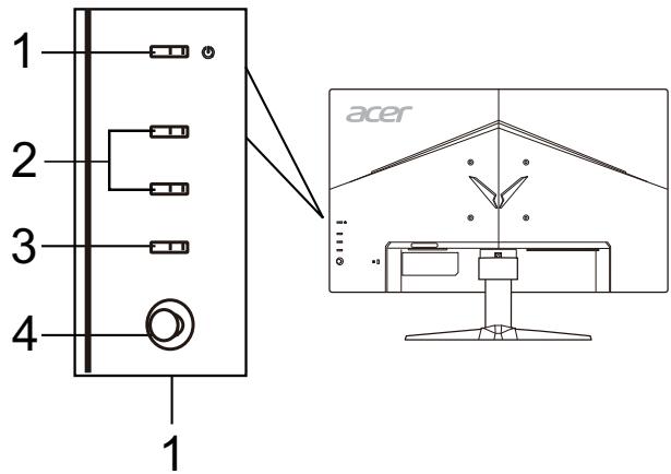NITRO VG252QPBMIIPX - Commandes utiliser Contrôles basiques - 1