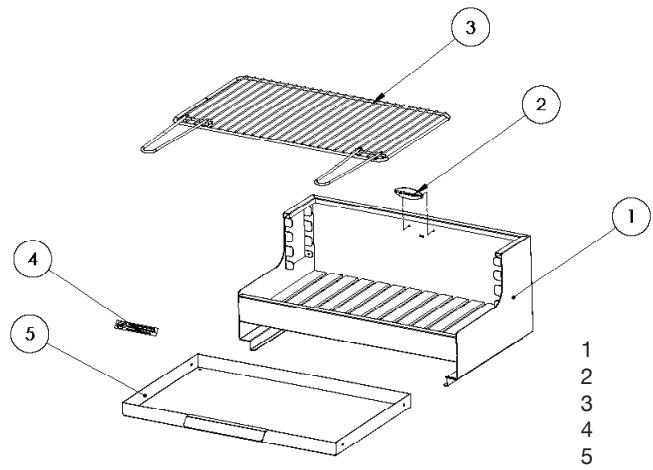 DARTY GBI416 - BARBECUE ORIGINAL VULCAIN TB 61*33 - 2