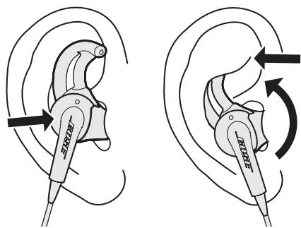 BOSER SOUNDTRUE ULTRA GR - Pour déterminer si l'embout installé est de la taille adaptée : - 1