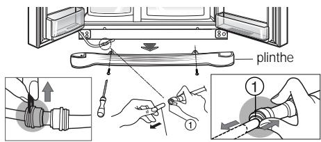 LG-GOLDSTAR GW-L2275YLQ - Si l'ouverture de la porte est trop étroite, vous pouvez oter la porte du réfrigérateur et faire passer celui-ci latéralement. - 1