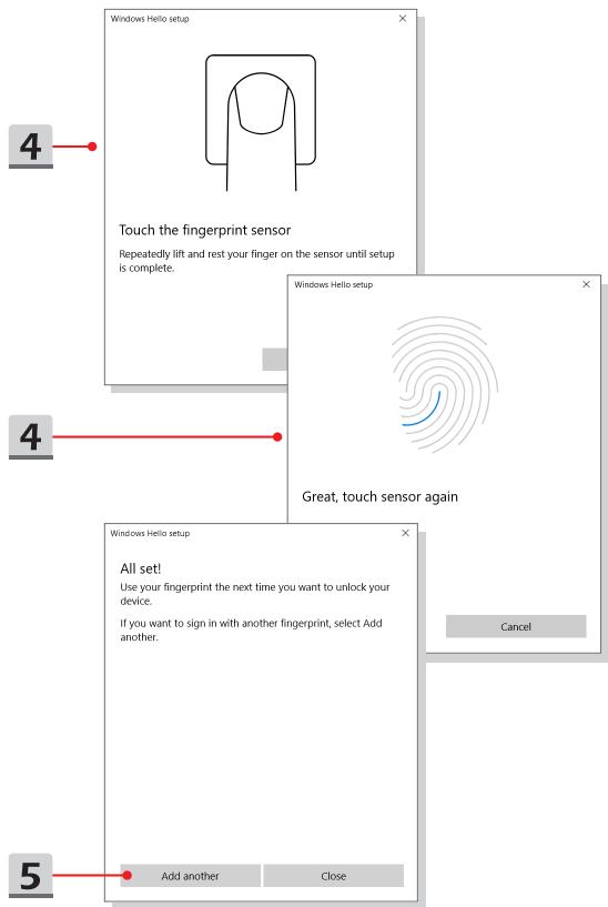 MSIPC PS65_MODERN8RD-255FR - Configurer une empreinte digitale - 2
