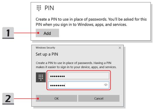MSIPC PS65_MODERN8RD-255FR - Configurer un code PIN - 1
