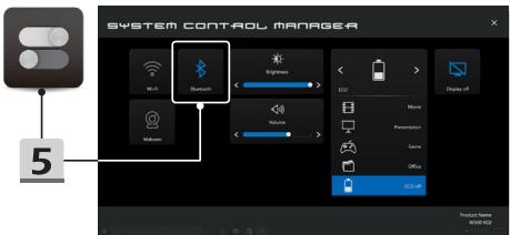 MSIPC PS65_MODERN8RD-255FR - Activier la connexion Bluetooth - 4