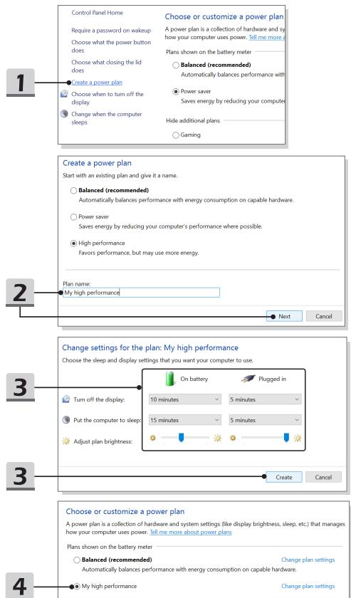 MSIPC PS65_MODERN8RD-255FR - Créez votre propre mode de gestion de l'alimentation - 1