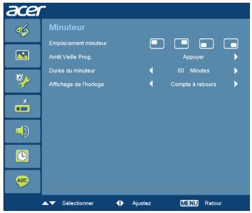 ACER K750 - Minuteur - 1
