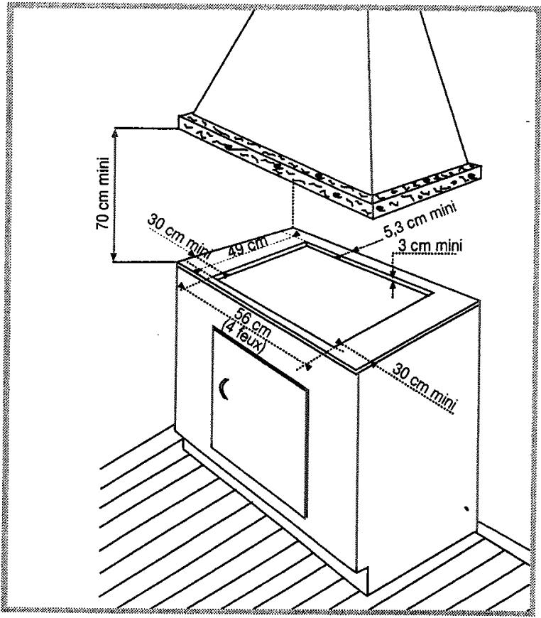 THOMSON TVK 12X - Conseils d'encastrement (suite) - 1