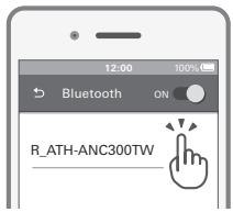 AUDIO TECHNICA ATH-ANCS00OOTW - Appairage d'un dispositif Bluetooth - 1