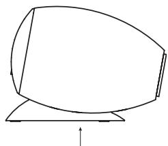 DENON SYS 55 HTSE2 - Pour régler le système d'enceintes à un angle incliné vers le bas - 1
