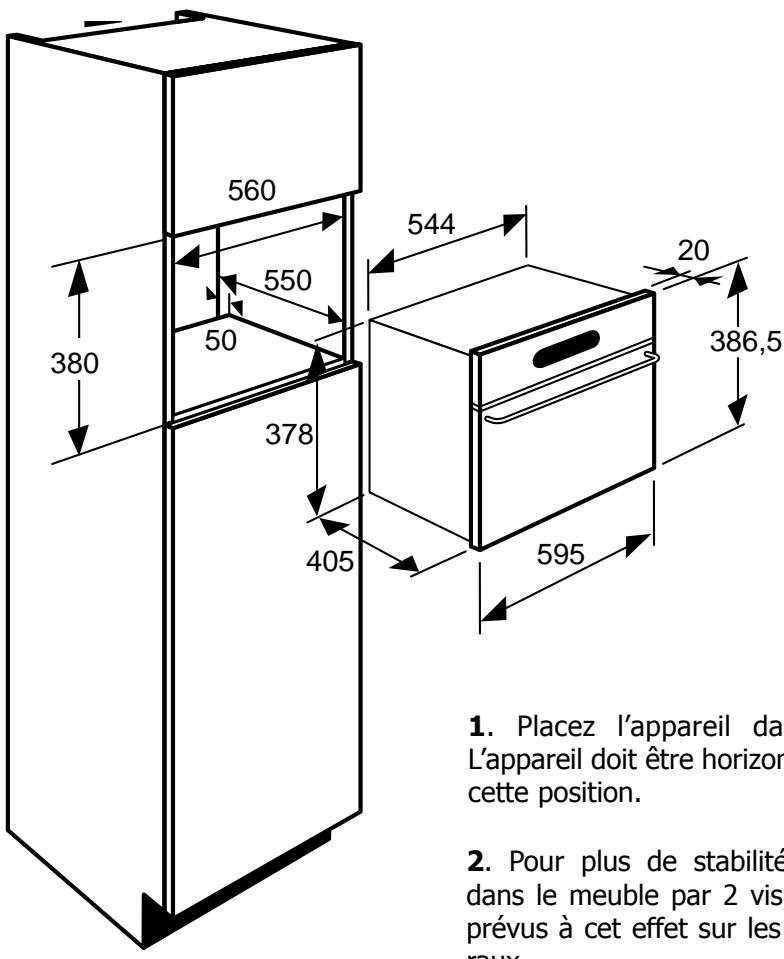 SAUTER SFV400WF1 - Dimensions utiles du four - 1