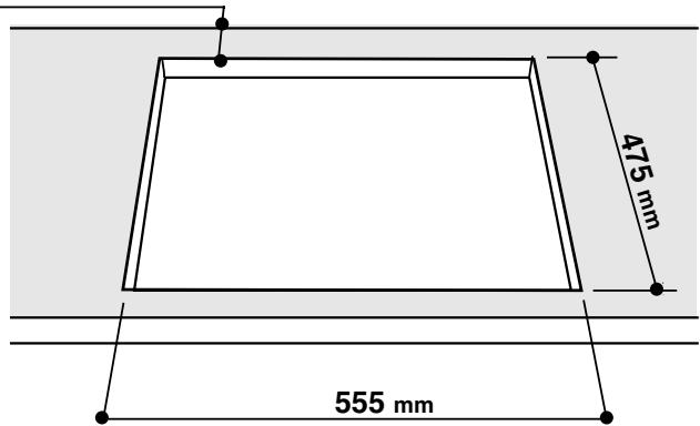 ARISTON PF 631E BK NOIR - Installation des tables à encastrer - 2