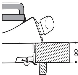 ARISTON PF 631E BK NOIR - Installation des tables à encastrer - 4