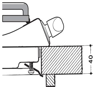ARISTON PF 631E BK NOIR - Installation des tables à encastrer - 5