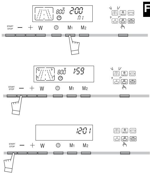 DE DIETRICH DME 388XE1 - Comment ménoriser une cuisson grâce aux mémoires M1/M2? - 6
