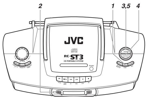 JVC RC-ST 3 SL ARGENT - Pour rétablir la réception stéreo - 1
