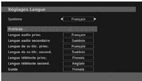 PROLINE LD2262D - Paramètres de Langue - 1