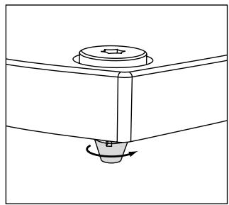 FOCAL CHORUS 716V WENGE/X1 - Mise en place embouts de protection sur pointes - 2