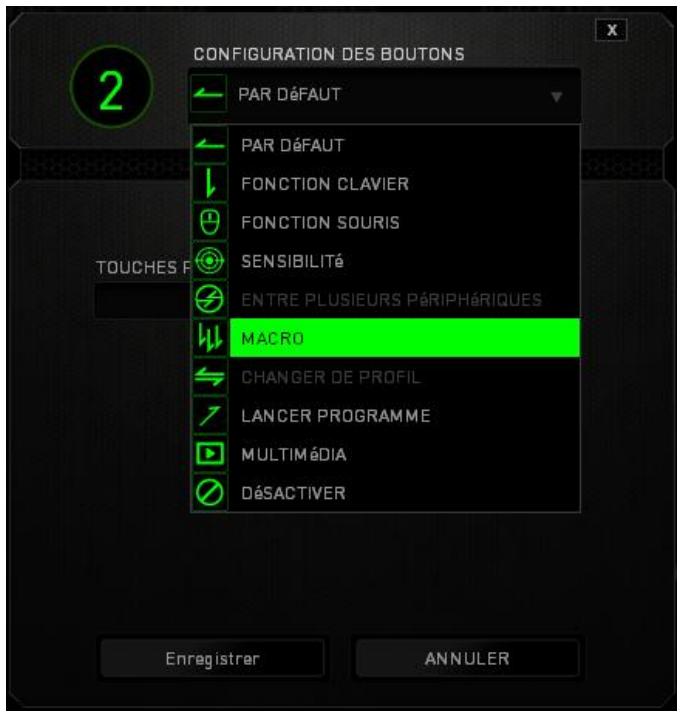 RAZER OUROBOROS - MENUD'AFFECTATION DES TOUCHES - 1