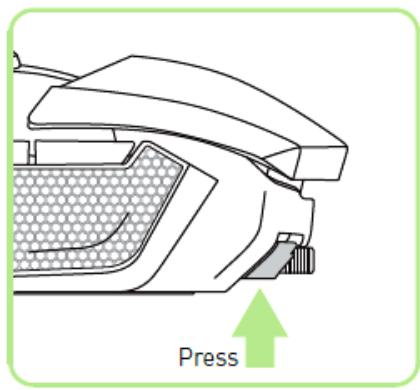 RAZER OUROBOROS - INSERTION DE LA BATTERIE - MODELE NON US SEULEMENT - 1