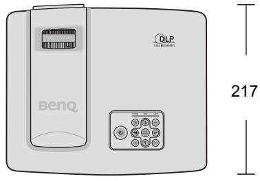 BENQ MP525P - Dimensions - 1