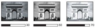 BENQ MP525P - Ajustement de Luminosité - 1