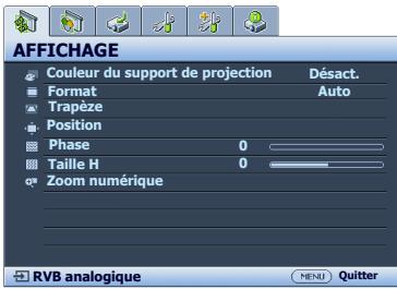 BENQ MP525P - Utilisation des menus - 2