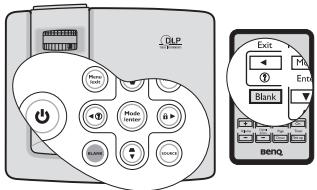 BENQ MP525P - Masquage de l'image - 1