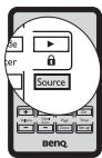 BENQ MP525P - Changement de signal d'entrée - 2