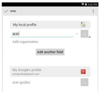 ACER NT.L85EE.005 - Modifier un contact - 1