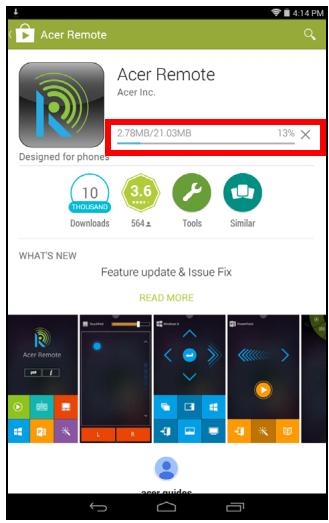 ACER NT.L85EE.005 - Play Store - 2