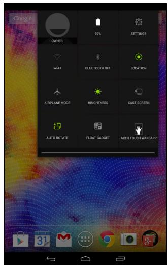 ACER NT.L85EE.005 - Zone de statut et de notification - 3