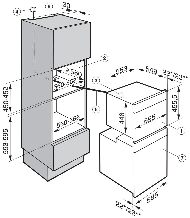 MI DG6600IN - Encastrement combiné avec un four - 1