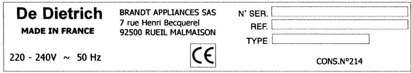 DE DIETRICH DME 499 XE1 - Que faut-il faire ? - 1