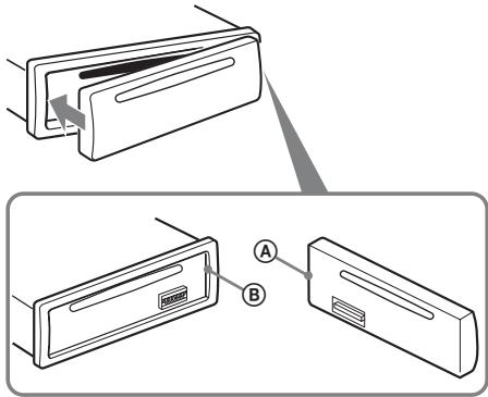 SONY CDXGT440E - Het voorpaneel bevestigen - 1