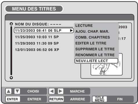 SHARP DV-RW250F - Appuyer sur TITLE MENU. - 2