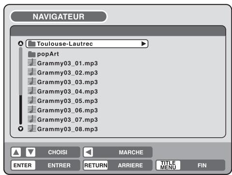 SHARP DV-RW250F - Utiliser l'écran de navigation BROWSER - 1