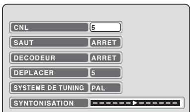 SHARP DV-RW250F - Réglage manuel des canaux - 1