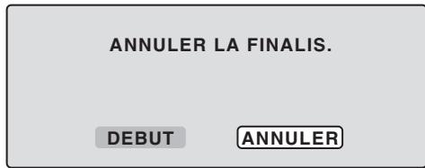 SHARP DV-RW250F - ANNULER LA FINALISATION D'UN DISQUE - 1