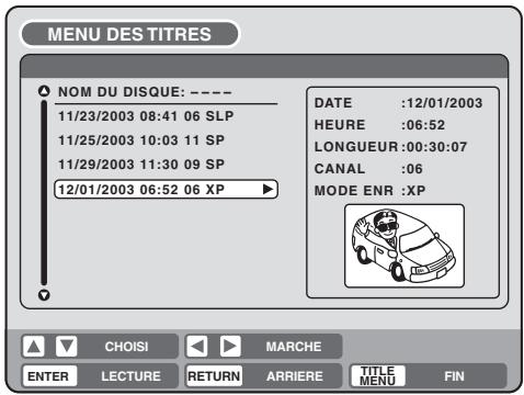 SHARP DV-RW250F - Supprimer une liste de lecture - 2