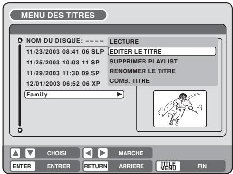 SHARP DV-RW250F - Effacer une scène (Editor le titre) - 1