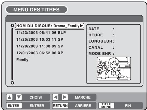 SHARP DV-RW250F - Changer le nom du disque - 3