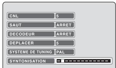 SHARP DV-RW250F - Réglage manuel des canaux - 3